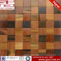 2016 nouveau design vente chaude boutique mur mixte bois mosaïque carrelage en marbre